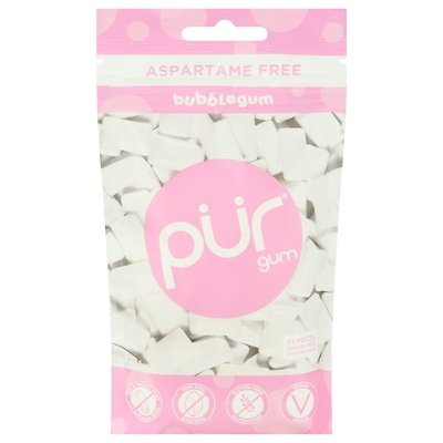 Pur Gum Chewing Gum Aspartame Free Sugar Free Bubblegum 12/77 GM [UNFI #2020154] [ebt] T