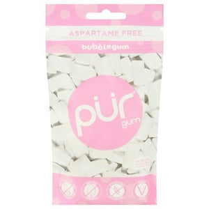 Pur Gum Chewing Gum Aspartame Free Sugar Free Bubblegum 12/77 GM [UNFI #2020154] [ebt] T