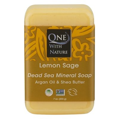 One With Nature Soap Dead Sea Mineral Lemon Sage 1/7 OZ [UNFI #650333] T