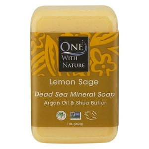 One With Nature Soap Dead Sea Mineral Lemon Sage 1/7 OZ [UNFI #650333] T