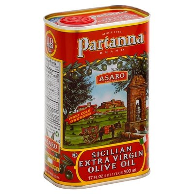 Partanna Extra Virgin Olive Oil Sicilian 12/16.9 OZ [UNFI #2815157] [ebt]