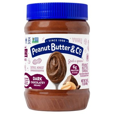Peanut Butter & Co Peanut Butter Spread Dark Chocolatey Dreams 6/16 OZ [UNFI #798082] [ebt]