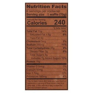 Kodiak Cakes Power Waffles Chocolate Chip Thick And Fluffy Protein-Packed 8/14.82 OZ [UNFI #2697563] [ebt]