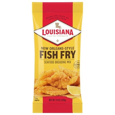 Louisiana Fish Fry Seafood Breading Mix New Orleans Style Fish Fry 12/10 OZ [UNFI #790386] [ebt]