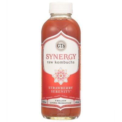 Gts Kombucha Strawberry Serenity Raw 12/16 OZ [UNFI #2273472] [ebt] T