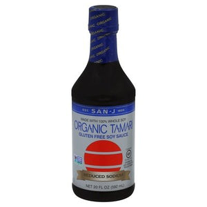 San-J Tamari Organic Reduced Sodium 6/20 OZ [UNFI #525543] [ebt]