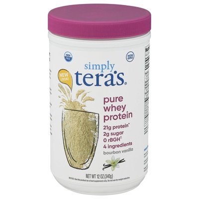 Simply Teras Whey Protein Pure Bourbon Vanilla 1/12 OZ [UNFI #404475] T
