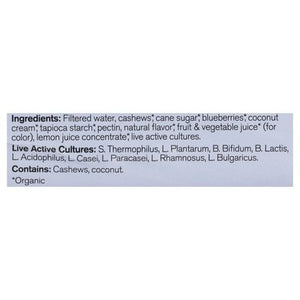 Forager Project Yogurt Alternative Cashew & Coconut Dairy-Free Organic Blueberry Probiotic 6/8 OZ [UNFI #2538080] [ebt] T