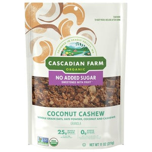 Cascadian Farm Granola Coconut Cashew 4/11 OZ [UNFI #2941748] [ebt]