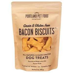 Portland Pet Food Company Dog Treats Bacon Biscuits 6/5 OZ [UNFI #2452241]