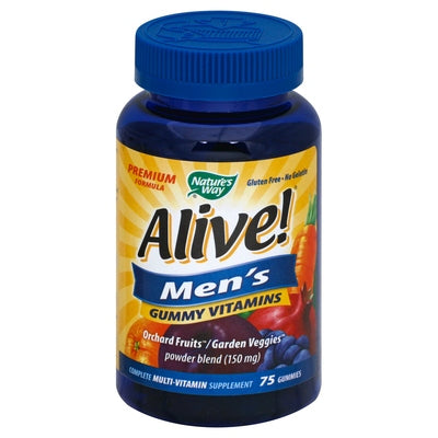 Natures Way Multi-Vitamin Mens Gummies 1/75 CHEW [UNFI #1283316] T