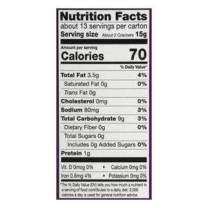 Miltons Baked Crackers Crispy Sea Salt 8/6.8 OZ [UNFI #2635084] [ebt]