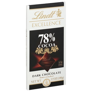 Lindt Dark Chocolate 78% Cocoa 12/3.5 oz [UNFI-CARLISLE #2219608 ] [ebt]