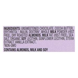 Lilys Salted Almond Milk Chocolate Style 40% Cocoa 12/3 OZ [UNFI #1279009] [ebt] T