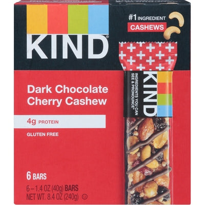 Kind Bars Dark Chocolate Cherry Cashew 6/6/1.4 oz [UNFI #3185055 ] [ebt]