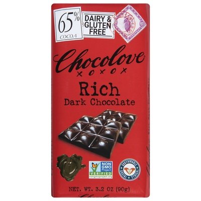 Chocolove Dark Chocolate Rich 65% Cocoa 12/3.2 OZ [UNFI #526343] [ebt] T