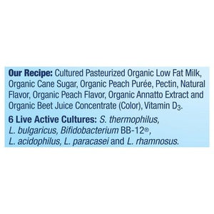 Stonyfield Organic Protein Smoothie Probiotic Peach 12/10 OZ [UNFI #167171] [ebt] T