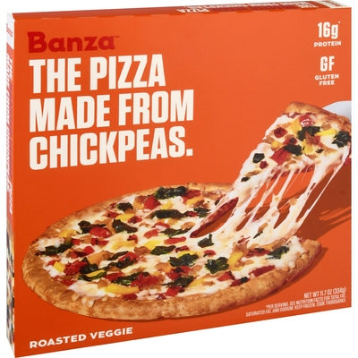 Banza Pizza Roasted Veggie Made From Chickpeas 8/11.7 oz [UNFI #2645901 ] [ebt]