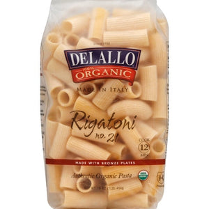 Delallo Rigatoni No. 21 Og1 8/16 oz [UNFI #2979896 ] [ebt]