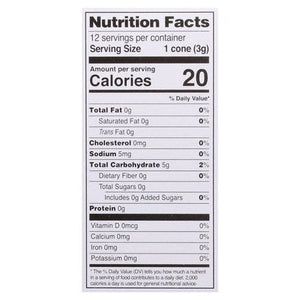 Lets Do Organic Ice Cream Cones Gluten Free Cake Style 12/1.2 OZ [UNFI #532523] [ebt]