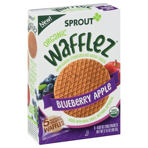 Sprout Wafflez Organic Blueberry Apple 10/5/.63 OZ [UNFI #2389260] [ebt]