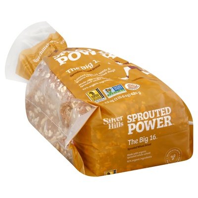 Silver Hills Bread Wheat Sprouted The Big 16 8/22 OZ [UNFI #1240332] [ebt]
