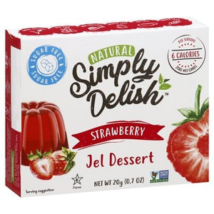Simply Delish Jel Dessert Strawberry 6/.7 OZ [UNFI #2030229] [ebt]