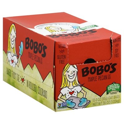 Bobos Oat Bars Oat Bar Maple Pecan 12/3 OZ [UNFI #999573] [ebt]