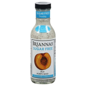 Briannas Dressing Sugar Free Rich Poppy Seed 6/12 oz [UNFI #2935112 ] [ebt]