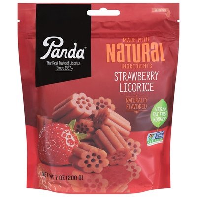Panda Licorice Licorice Strawberry 8/7 OZ [UNFI #2789014] [ebt] T