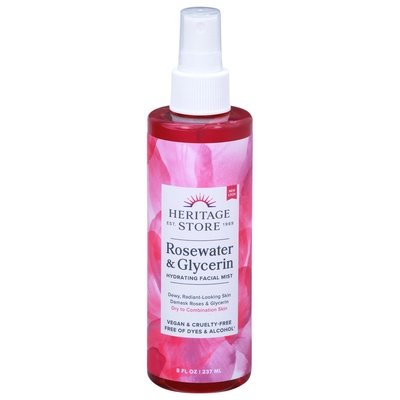 Heritage Store, Inc  Rosewater & Glycerin 1/8 OZ [UNFI #1157304] T