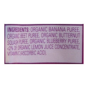 Happy Tot Bananas Beets Squash & Blueberries Organic 4 (Tots & Tykes) 16/4.22 OZ [UNFI #1748540] [ebt]
