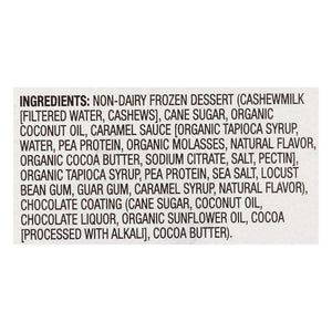 So Delicious Frozen Dessert Non-Dairy Cashewmilk Salted Caramel Dipped 6/4/2.3 OZ [UNFI #2561421] [ebt]
