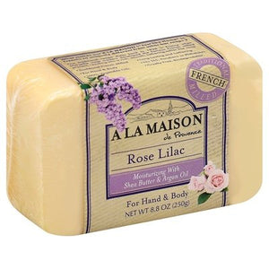 A La Maison Soap Rose Lilac For Hand & Body 1/8.8 OZ [UNFI #1781400] T