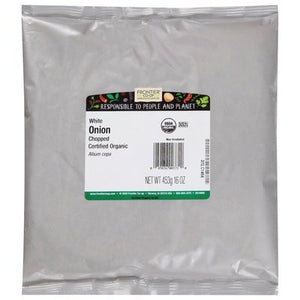 Frontier Nat Prod Co-Op Onion White Chopped 1LB [UNFI #478370] [ebt]