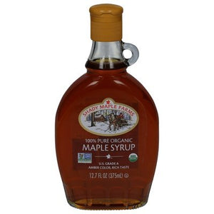 Shady Maple Farms Maple Syrup Organic 100% Pure 12/12.7 OZ [UNFI #337956] [ebt] T