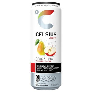 Celsius Energy Drink Fuji Apple Pear Sparkling 12/12 OZ [UNFI #2484731] T
