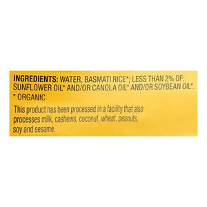 Tasty Bite Basmati Rice Organic Indian 12/8.8 OZ [UNFI #2765725] [ebt]