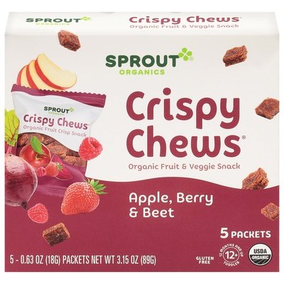 Sprout Fruit & Veggie Snack Organic Apple Berry & Beet 10/3.15 OZ [UNFI #2219350] [ebt]