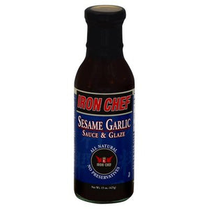 Iron Chef Sauce & Glaze Sesame Garlic 6/15 OZ [UNFI #991240] [ebt]