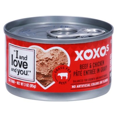 I And Love And You Cat Food Grain Free Recipe Beef & Chicken Pate Entree In Gravy 24/3 OZ [UNFI #02939320]