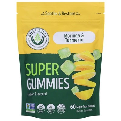 Kuli Kuli Super Gummies Moringa & Turmeric Lemon Flavored 1/60 CT [UNFI #2823862] T