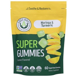 Kuli Kuli Super Gummies Moringa & Turmeric Lemon Flavored 1/60 CT [UNFI #2823862] T