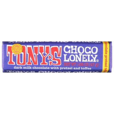 Tonys Chocolonely Dark Milk Chocolate With Pretzel And Toffee 20/1.66 OZ [UNFI #3007093] [ebt] T