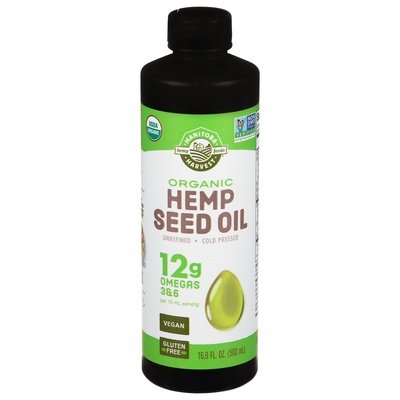 Manitoba Harvest Hemp Seed Oil Organic 12 G Omegas 3 & 6 1/16.9 OZ [UNFI #789974] T