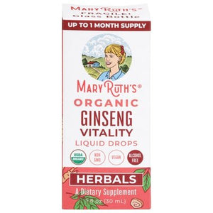 Mary Ruths Ginseng Vitality Liquid Drops 1/1 OZ [UNFI #2922516] T