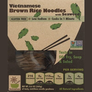 Star Anise Foods Brown Rice Noodles Vietnamese With Seaweed 6/8.6 OZ [UNFI #1243831] [ebt]