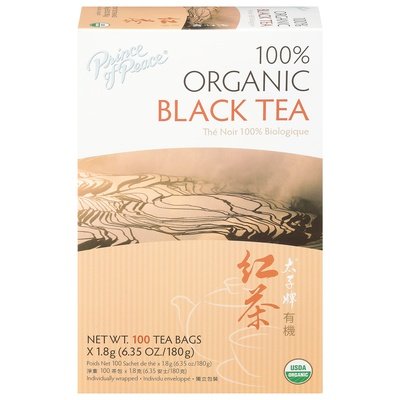 Prince Of Peace Black Tea 100% Organic Tea Bags 1/100 BAG [UNFI #2994887] [ebt]