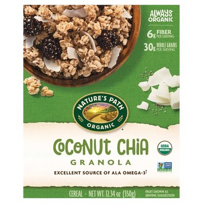 Natures Path Cereal Coconut Chia Granola 12/12.34 OZ [UNFI #1135896] [ebt]