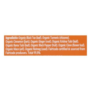 Organic India Herbal Supplement Tulsi Turmeric Chai Bags 6/18 CT [UNFI #2997088] [ebt]